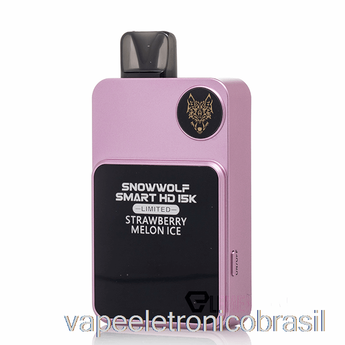 Vape Vaporesso Snowwolf Smart Hd 15k Limitado Descartável Morango Melão Gelo